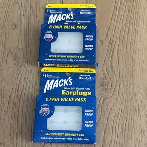 Bundle of 2 new packs of 12 total earplugs